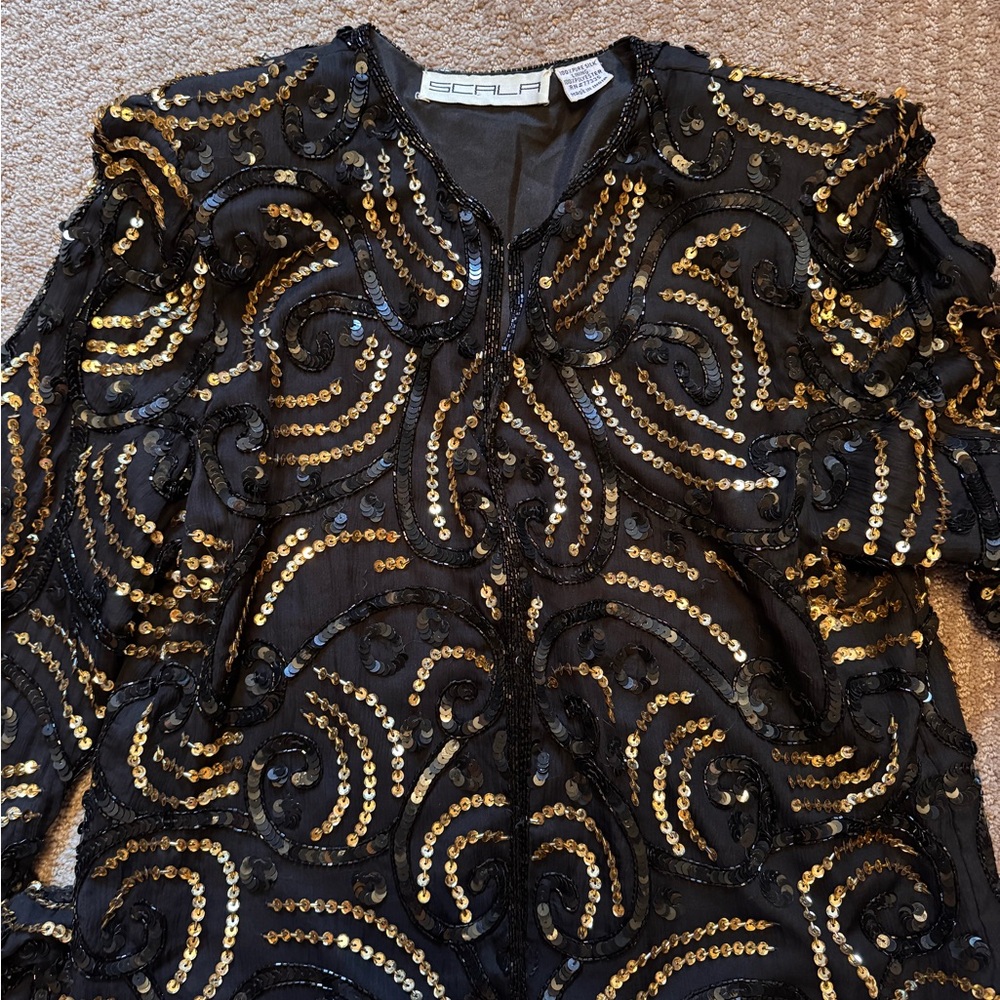 Vintage Scala beaded jacket